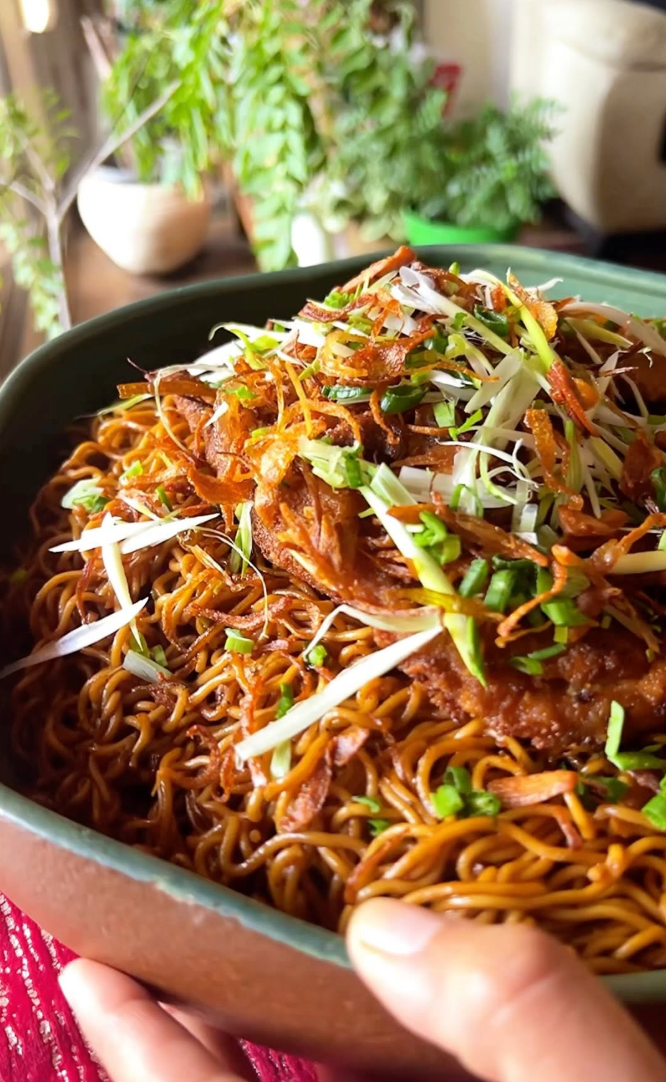 Noodles with Moomoo’s Breaded Chicken