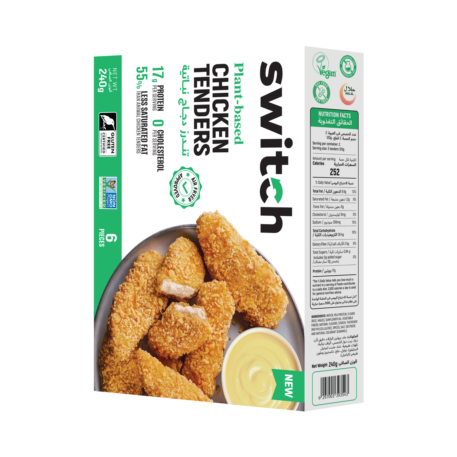 Switch | Plant-based Chicken Tenders | 240g